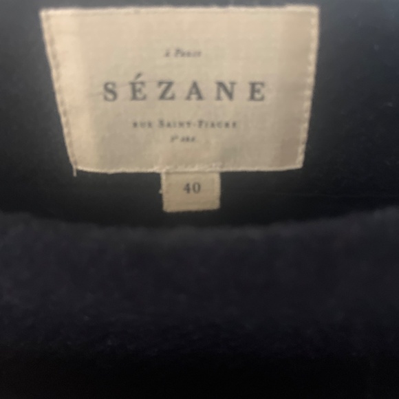 Sezane Peter Skirt Navy Blue - Size 8 - Picture 3 of 3